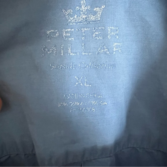 Peter Millar Blue Long Sleeve Seaside Collection Button Up - Picture 4 of 5